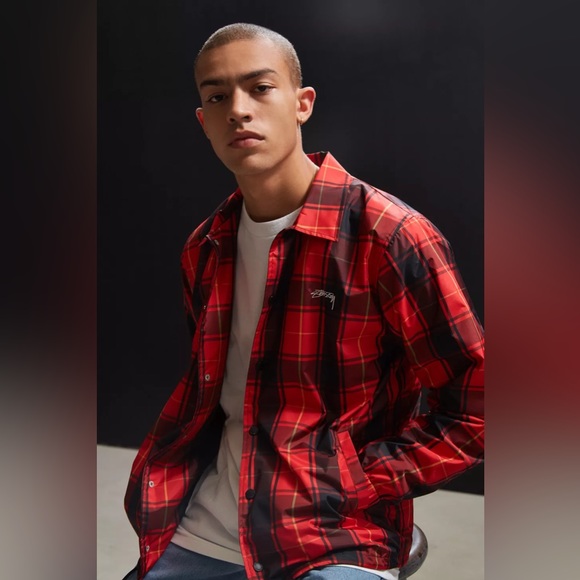 Stussy Cruize Coach Jacket Plaid - Picture 6 of 16